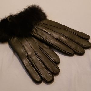 Alpine swiss dressy genuine leather thermal gloves